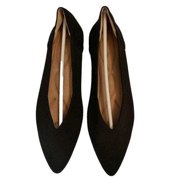 Women's Semwiss Flats Slip Ons Pointed Toe Knit Shoes Black - Size 10 NWOB - Picture 9 of 9